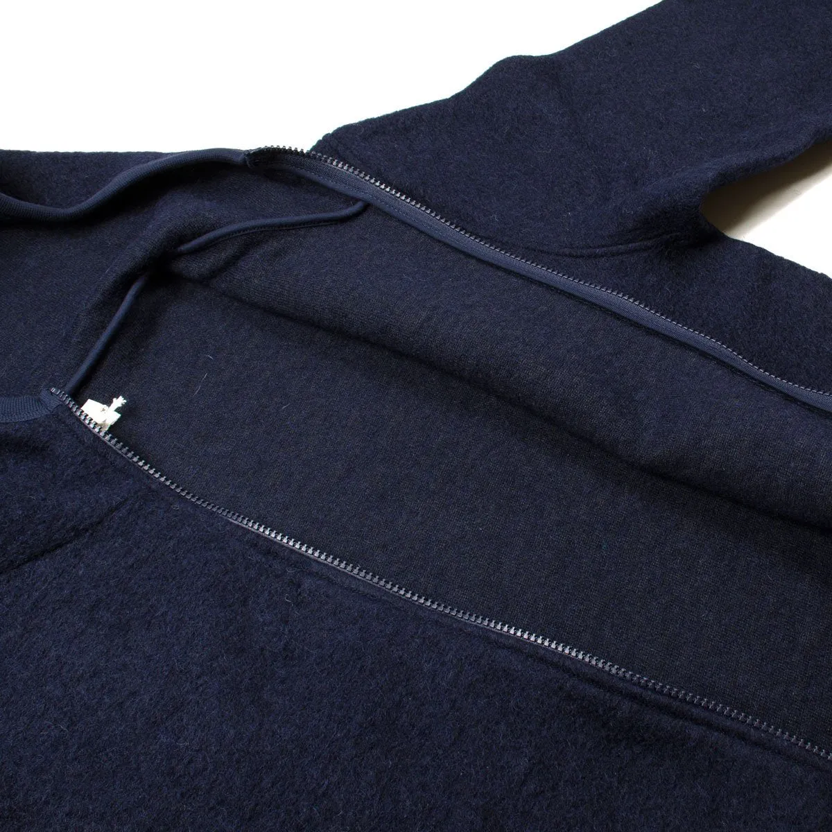 Universal Works - Surfer Hoodie Wool Fleece - Navy