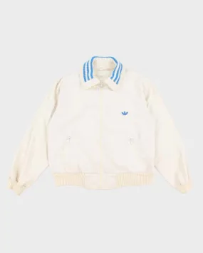 Vintage 70s Adidas White Full Zip Jacket - XL