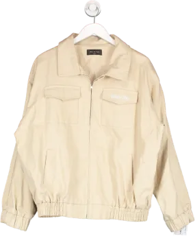 White Fox Beige Pocket Detail Jacket UK L/XL