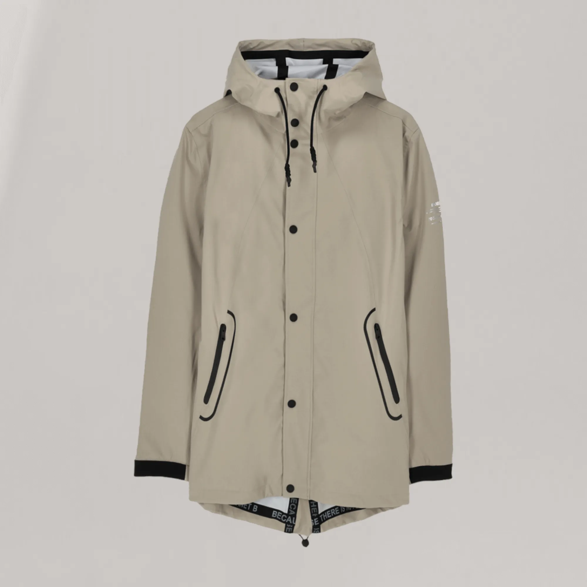 Yangan - Thermosealed Rain Jacket - Dark Sand | Men's