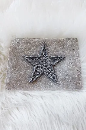 You're A Star Silver Beaded Coin Purse